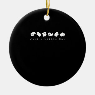 Just Little Boo Creative Casual Look Ceramic Ornament