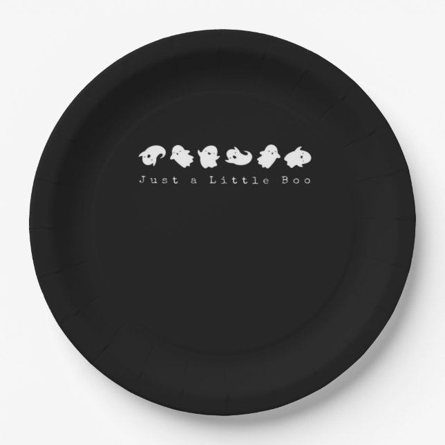 Just Little Boo Creative Casual Paper Plate (Front)