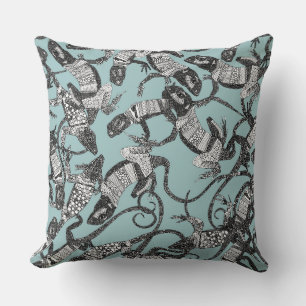 just lizards mist blue cushion