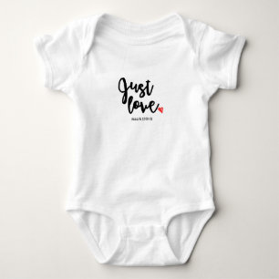Just Love body suit with heart Baby Bodysuit