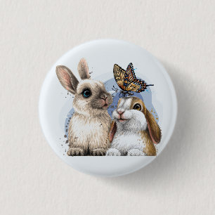 Just Love Bunnies 3 Cm Round Badge