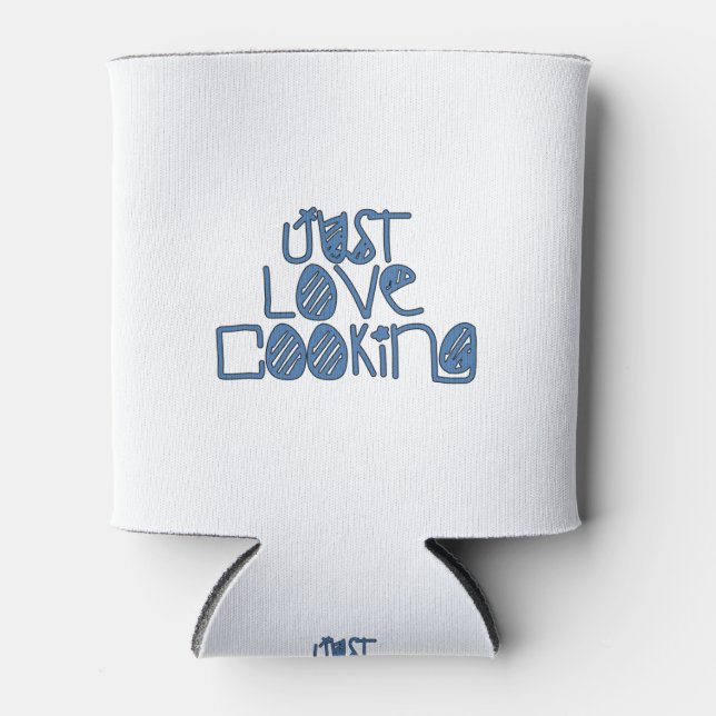 Just Love Cooking Can Cooler (Front)