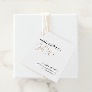 Just Love EDITABLE COLOR Save The Date Favour Tags