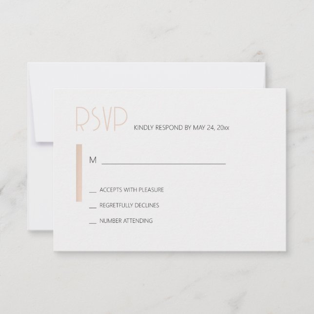 Just Love RSVP Card (Front)