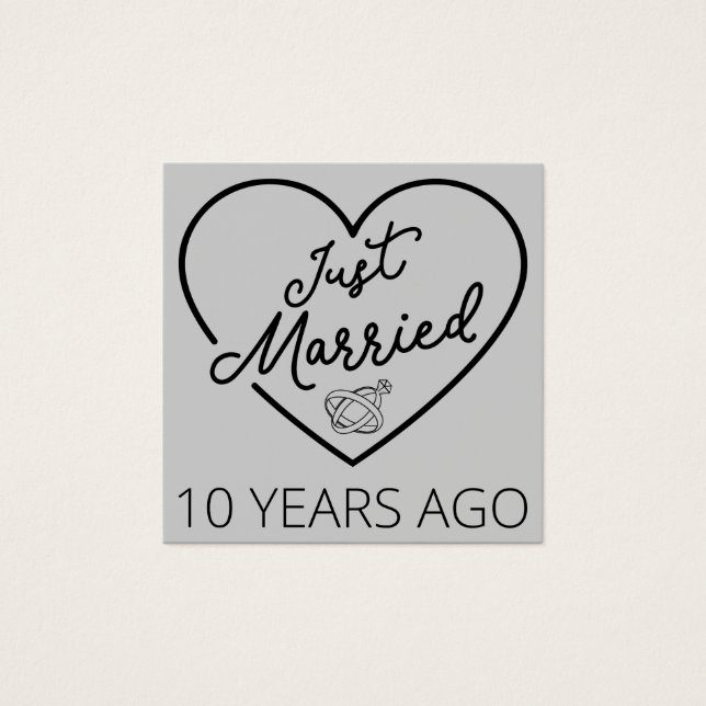 Just Married 10 Years Ago III (Front)