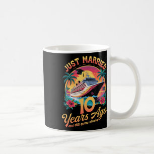 Just Married 10 Years Ago Romantic Matching Couple Coffee Mug