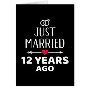 Just married 12 years ago 12th wedding anniversary