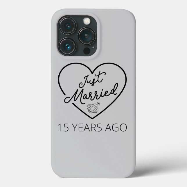 Just Married 15 Years Ago III Case-Mate iPhone Case (Back)