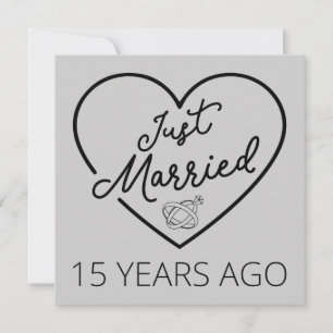 Just Married 15 Years Ago III Invitation