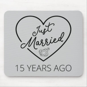 Just Married 15 Years Ago III Mouse Pad