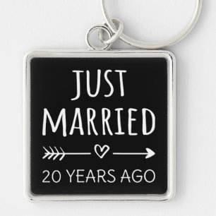 Just Married 20 Years Ago I Key Ring