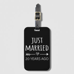 Just Married 20 Years Ago I Luggage Tag