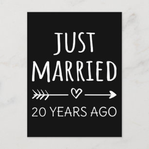 Just Married 20 Years Ago I Postcard