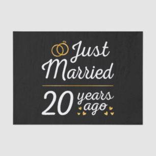 Just Married 20 Years Ago II Tissue Paper