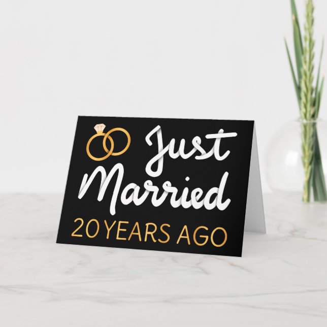 Just Married 20 Years Ago IV Card (Front)