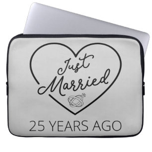 Just Married 25 Years Ago III Laptop Sleeve