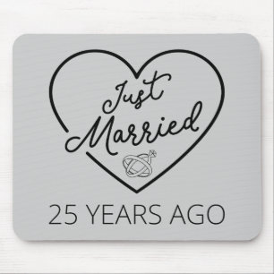 Just Married 25 Years Ago III Mouse Pad