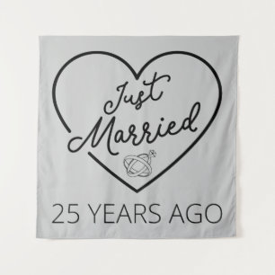 Just Married 25 Years Ago III Tapestry