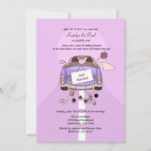 Just Married 2 Post Wedding Brunch Invitation