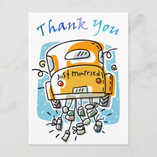 Just Married (2C) Thank You Card