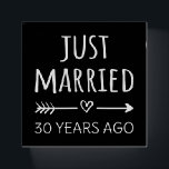 Just Married 30 Years Ago I Paperweight<br><div class="desc">Cute design, perfect for anyone who's been married for 30 years and to a wedding vow renewal ceremony. It makes a great matching outfit for couples! 'Just Married 30 Years Ago' quote for a couple who got married 30 years ago or a couple renewing wedding vows on their wedding anniversary....</div>