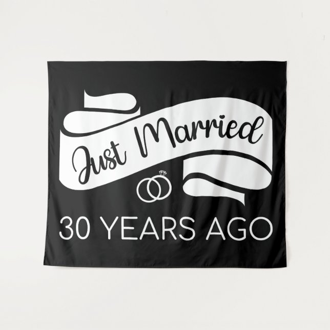 Just Married 30 Years Ago V Tapestry (Front (Horizontal))
