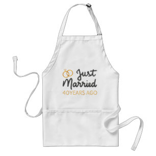 Just Married 40 Years Ago IV Standard Apron