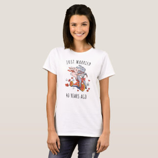 Just married 40th Year Anniversary Statement Shirt
