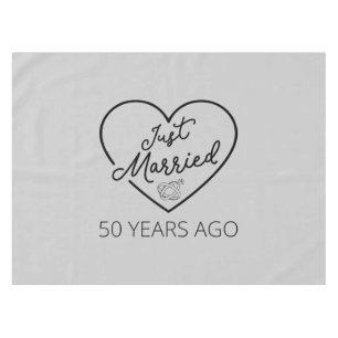 Just Married 50 Years Ago III Tablecloth