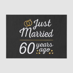 Just Married 60 Years Ago II Tissue Paper