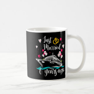 Just Married 6 Years Ago 6th Anniversary Cruise Tr Coffee Mug