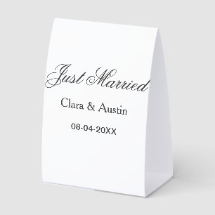 Just Married add couple name date year wedding sim