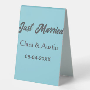 Just Married add couple name date year wedding sim