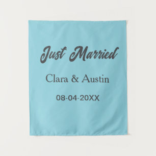 Just Married add couple name date year wedding sim Tapestry