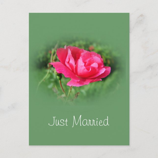 Just married address notice card (Front)