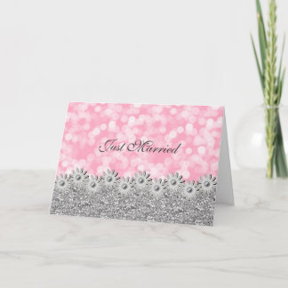 Just Married Announcement Card