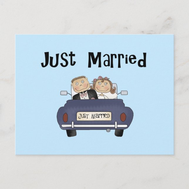 Just Married Announcement Postcard (Front)