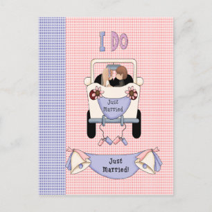 Just Married Announcement Postcard