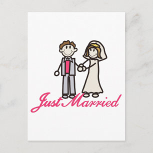 Just Married Announcement Postcard