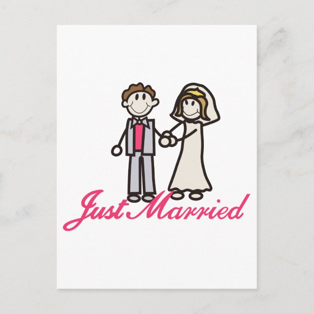 Just Married Announcement Postcard (Front)
