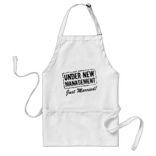 Just Married Apron   Under New Management