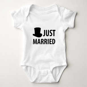 just married baby bodysuit