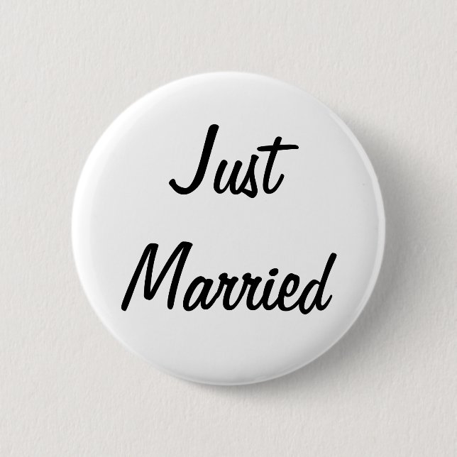 Just Married Badge (Front)