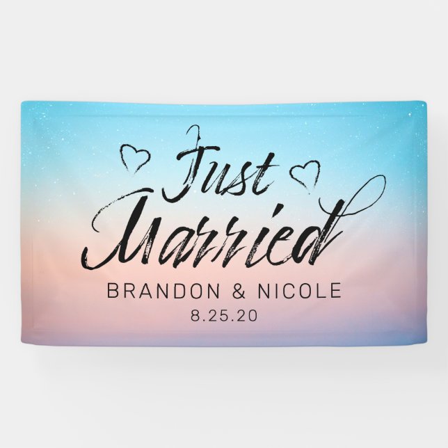Just Married Banner (Horizontal)