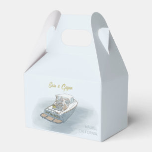 Just married boat for wedding favour box