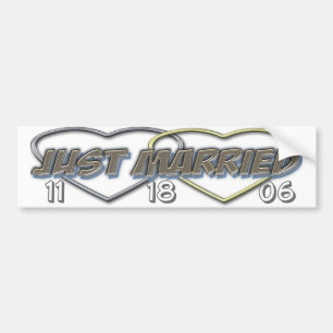 Just married bumper (change the date ) sticker