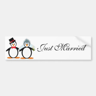 Just Married Bumper Sticker