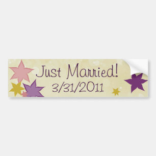 Just Married Bumper Sticker