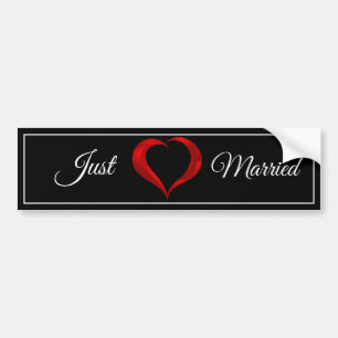 Just Married Bumper Sticker
