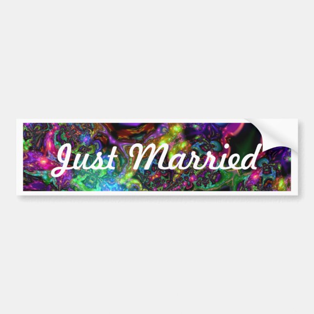 Just Married Bumper Sticker (Front)